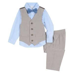 Van Heusen Little Boys Four Piece Suit/Vest Set